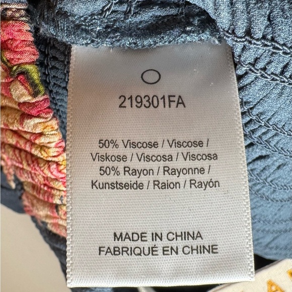 DOLAN Floral Print Navy Skirt - Picture 5 of 10